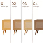 Meuble TV 178 cm, console média moderne avec portes en rotin, convient aux téléviseurs jusqu'à 80 pouces, rangement, 2 tiroirs, trous passe-câbles, meuble TV de salon