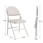 COZONY Lot de 4/8 chaises pliantes en métal rembourrées en PU, capacité de 158 kg
