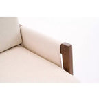Fauteuil d'appoint moderne du milieu du siècle TUYOHW avec fauteuil de salon en bois rembourré en chenille avec accoudoir Fauteuils simples pour le salon, la chambre
