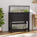 2029 Gallon Aquarium Stand, Heavy-Duty 660 lb Fish Tank Cabinet with Doors and Open Storage for Fish, Turtle or Reptile Tanks