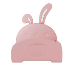 Lit de princesse rembourré en forme de lapin MAYEERTY pour lit jumeau avec tête de lit et pied de lit rose