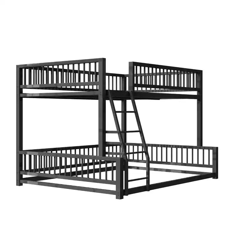 Lit superposé Luxystar en métal avec barrières de sécurité, séparable en 2 lits