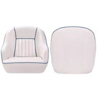 Fauteuil Capitaine, Siège de Bateau en Vinyle Marine avec Rembourrage Épais en Éponge et Dossier Ergonomique, Siège de Ponton de 42 cm de Large