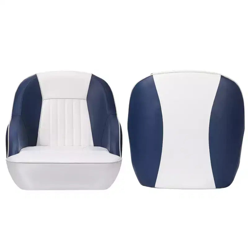 Fauteuil Capitaine, Siège de Bateau en Vinyle Marine avec Rembourrage Épais en Éponge et Dossier Ergonomique, Siège de Ponton de 42 cm de Large