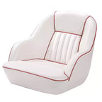 Fauteuil Capitaine, Siège de Bateau en Vinyle Marine avec Rembourrage Épais en Éponge et Dossier Ergonomique, Siège de Ponton de 42 cm de Large