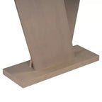 Table console d'entrée Whisen V-Base, table de couloir d'appoint, table de canapé mince avec placage en bois naturel, polyvalence classique