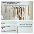 Portant à vêtements roulant robuste VIYET 68 600 livres, portant à vêtements commercial en fer pliable (cintres portables pour chambre à coucher)