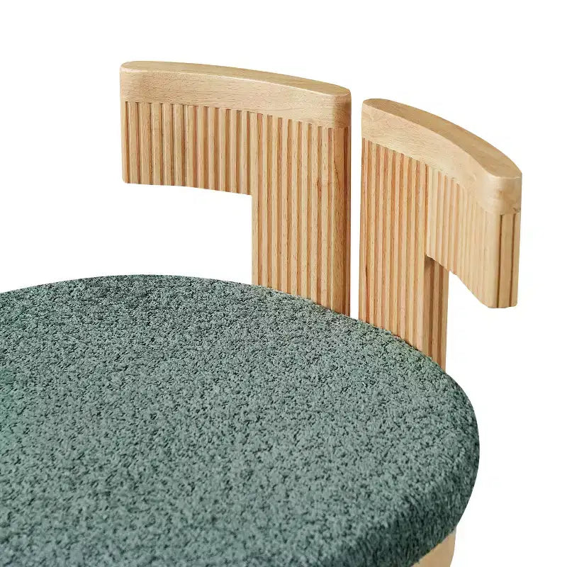 Christopher Knight Home Eunseo, chaises de salle à manger modernes en tissu bouclé et bois d'hévéa (lot de 2)