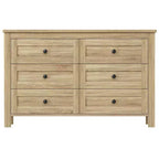 MAYEERTY Ensemble de chambre à coucher 3 pièces de taille Queen avec tête de lit de rangement à portes coulissantes doubles et table de chevet de rangement avec station de charge et commode pour chambre à coucher, couleur naturelle