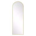 HomeRoots 64 Gold Metal Arch Freestanding Framed Standing Mirror