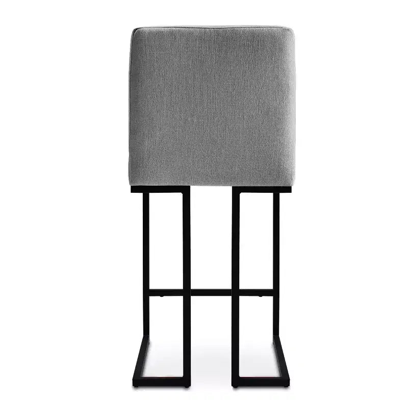 Lot de 4 tabourets de bar modernes à hauteur de comptoir, 25 chaises d'îlot de cuisine rembourrées avec piètement luge en métal noir - Panipeachy