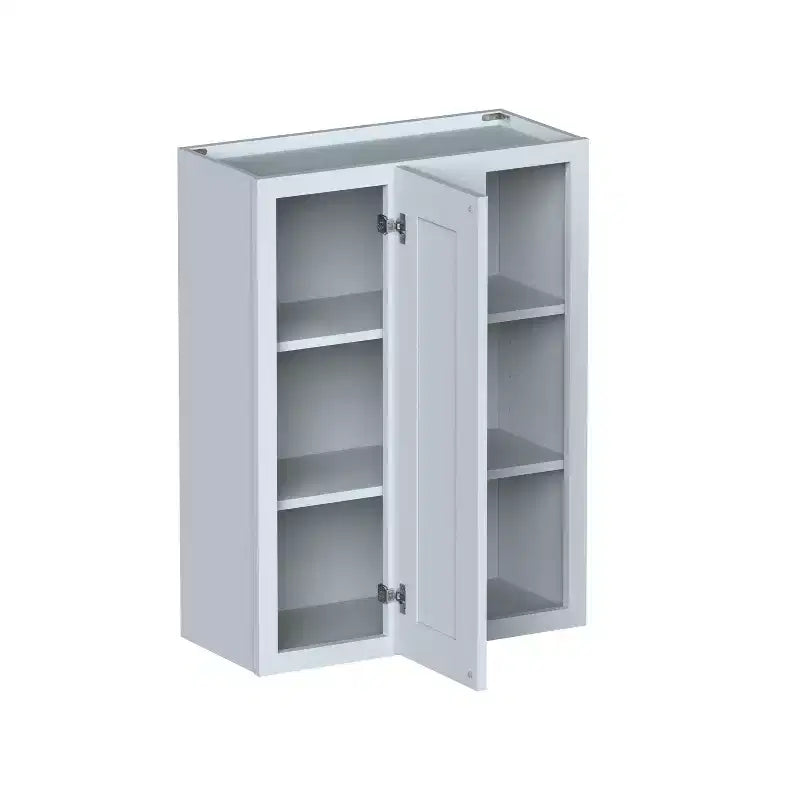 Meuble bas de cuisine CASAINC 27 L x 36 H x 12 P, style Shaker, cadre en bois massif, peinture à base d'eau à faible teneur en COV, fermeture en douceur, prêt à assembler, gris tourterelle