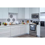 Meuble bas de cuisine CASAINC 27 L x 36 H x 12 P, style Shaker, cadre en bois massif, peinture à base d'eau à faible teneur en COV, fermeture en douceur, prêt à assembler, gris tourterelle