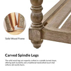 Pouf de ferme Levi en bois massif | HULALA HOME-IVOIRE