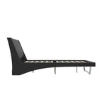 Cadre de lit rembourré en similicuir avec pieds trapézoïdaux pour lit Queen/King Size – ModernLuxe
