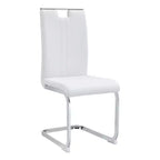 Lot de 4 chaises de salle à manger en PU en forme de nœud avec dossier ergonomique, dimensions 40x52x99 cm