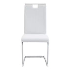 Lot de 4 chaises de salle à manger en PU en forme de nœud avec dossier ergonomique, dimensions 40x52x99 cm