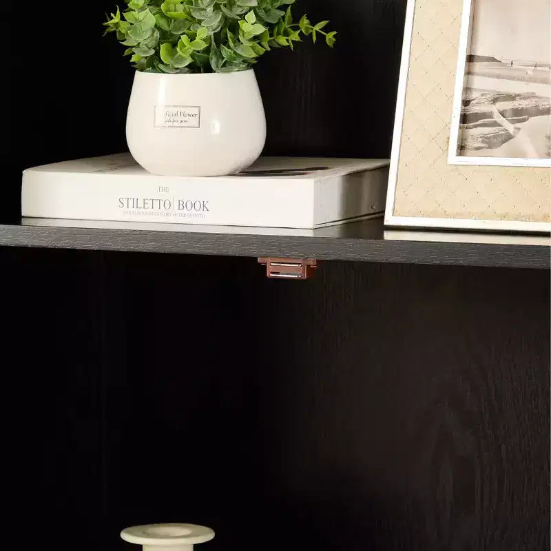 Armoire de rangement haute de 183 cm avec 8 portes et 4 étagères pour salon, cuisine ou bureau