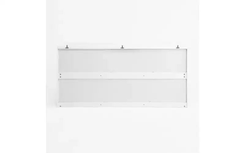 JVNOXK Armoire spacieuse et moderne de 160 cm de large avec neuf tiroirs sans poignée ; armoire de rangement en bois, convient pour le salon ou la chambre, blanc