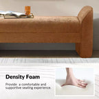 Banc moderne Donna en tissu chenille|HULALA HOME-BEIGE