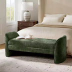 Banc moderne Donna en tissu chenille|HULALA HOME-BEIGE