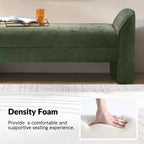 Banc moderne Donna en tissu chenille|HULALA HOME-BEIGE