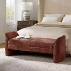 Banc moderne Donna en tissu chenille|HULALA HOME-BEIGE