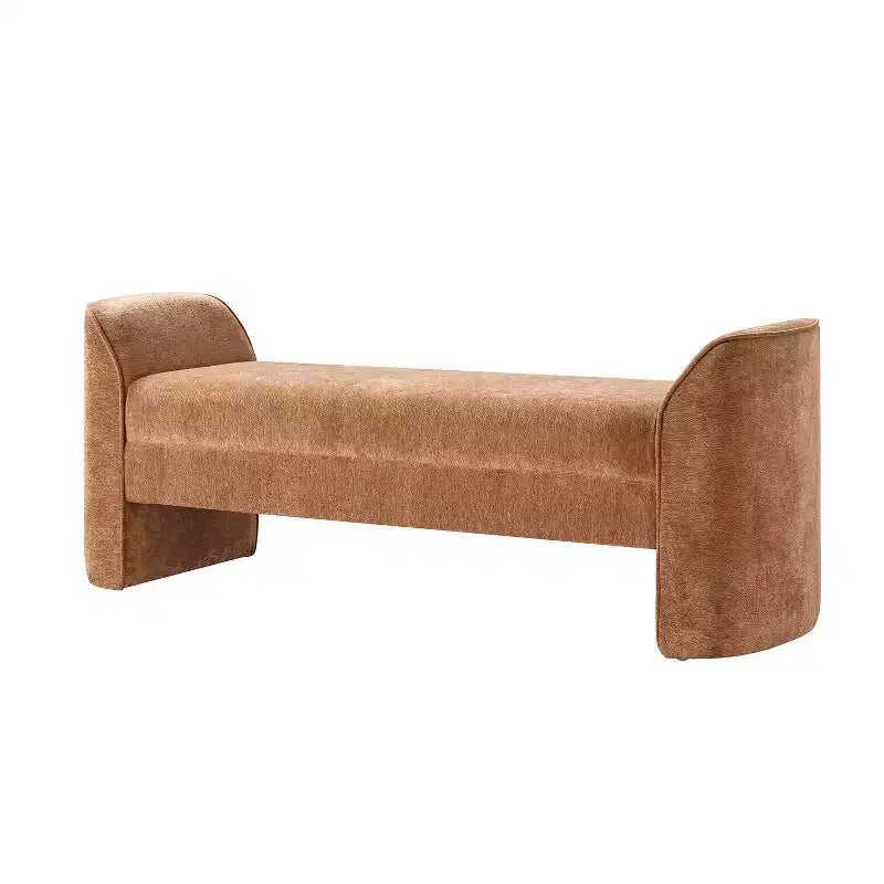 Banc moderne Donna en tissu chenille|HULALA HOME-BEIGE