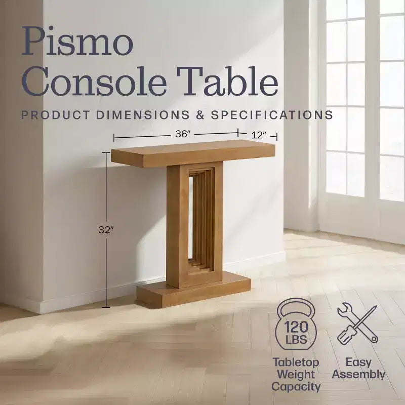Console en bois massif Pismo de 36 po