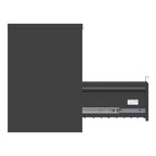 Classeurs à tiroirs, classeurs métalliques noirs verrouillables à 3 tiroirs pour bureau à domicile, pour dossiers suspendus format lettre/légal/F4/A4