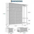 Meuble TV, Meuble TV commode de 160 cm pour téléviseurs de 65 à 75 pouces avec station de charge et lumières