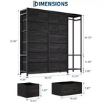 Meuble TV, Meuble TV commode de 160 cm pour téléviseurs de 65 à 75 pouces avec station de charge et lumières