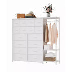 Meuble TV, Meuble TV commode de 160 cm pour téléviseurs de 65 à 75 pouces avec station de charge et lumières
