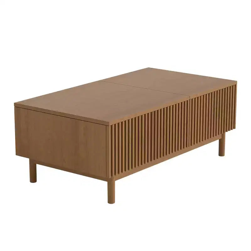 Table basse élévatrice moderne Luck Live 51.1 avec 2 tiroirs de rangement et un compartiment caché