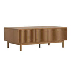 Table basse élévatrice moderne Luck Live 51.1 avec 2 tiroirs de rangement et un compartiment caché