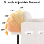 Canapé convertible Dyonery - Canapé-lit 2-en-1 avec rangement et méridienne, canapé sectionnel en chenille avec ports USB, assemblage sans outils