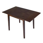 Table de salle à manger extensible 29-45 avec rallonges et pieds en bois d'hévéa