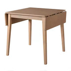 Table de salle à manger extensible 29-45 avec rallonges et pieds en bois d'hévéa