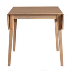 Table de salle à manger extensible 29-45 avec rallonges et pieds en bois d'hévéa