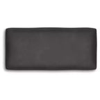 Signature Design by Ashley Brickett Grand pouf d'appoint, revêtement en faux cuir ultra doux, gris ombre