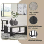 Signature Design by Ashley Sharstorm - Ensemble de tables d'appoint, table basse et 2 tables d'appoint, gris bicolore