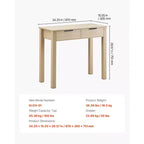 Bureau d'étude pour enfants avec deux tiroirs pour chambre à coucher Aspect bois compact
