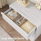 Commode 3/4 tiroirs pour chambre à coucher, Table de chevet en chêne naturel 3 tiroirs avec grand rangement, Petite table d'appoint moderne pour salon, chambre d'enfant