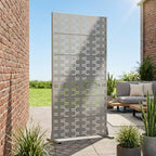 Panneau de clôture autoportant Dovelina Outdoor Metal Privacy Screen pour jardin, patio, terrasse, cour 72H x 35W/47W/70W/94W, 59H x 30W/60W