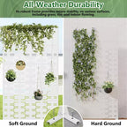 Panneau de clôture autoportant Dovelina Outdoor Metal Privacy Screen pour jardin, patio, terrasse, cour 72H x 35W/47W/70W/94W, 59H x 30W/60W