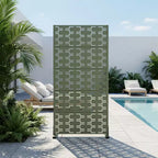 Panneau de clôture autoportant Dovelina Outdoor Metal Privacy Screen pour jardin, patio, terrasse, cour 72H x 35W/47W/70W/94W, 59H x 30W/60W