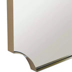 Miroir mural Uttermost Lennox laiton brossé 22 1/4 x 40 1/4