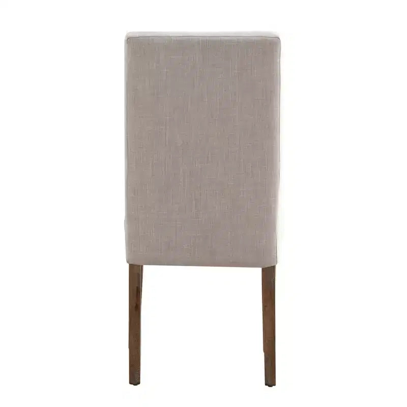 Chaises de salle à manger Parsons rembourrées en tissu Walton Park (lot de 2) - Naturel clair/beige - iNSPIREQ
