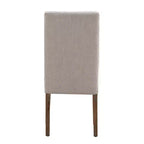 Chaises de salle à manger Parsons rembourrées en tissu Walton Park (lot de 2) - Naturel clair/beige - iNSPIREQ