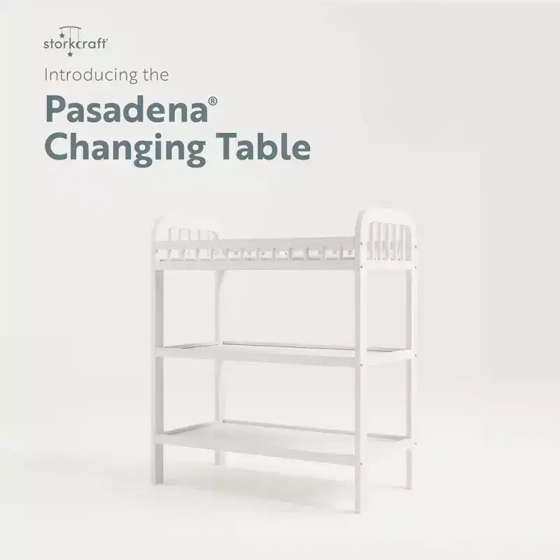 Table à langer Storkcraft Pasadena avec matelas à langer résistant à l'eau